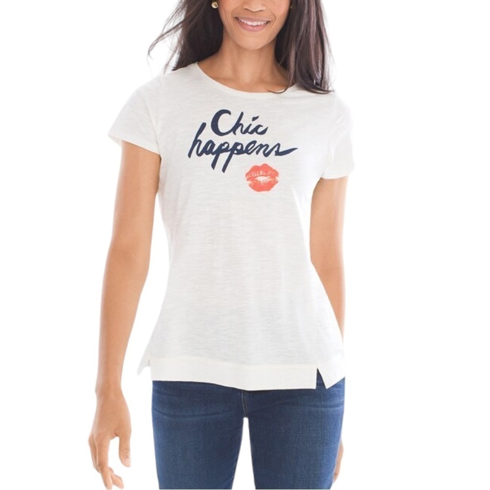 Chico’s Zenergy Tee White Size 3